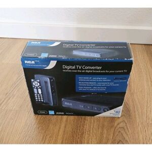 RCA Digital TV Converter DTA800 For Analog TV and Remote New Open Box DTA800